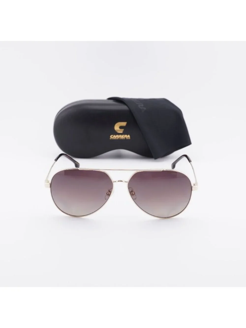 CARRERA 3005/S 006J LA Aviator Sunglasses - Gold / Brown Polarized